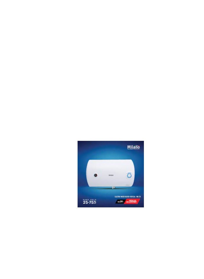 Milano Horizontal Electric Water Heater - 80 L - Image 3