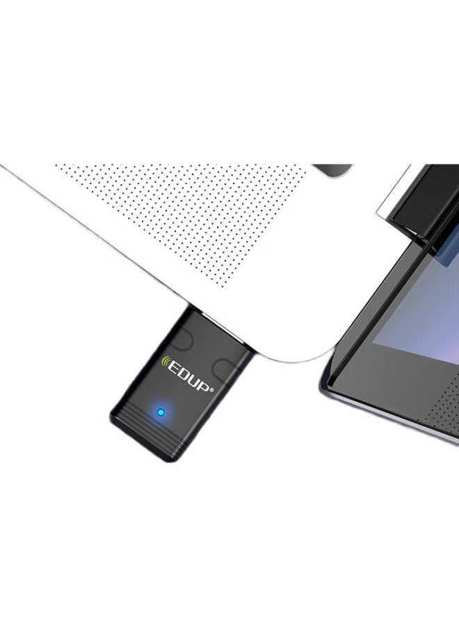 EDUP Yilian Mini Driverless Ax900 Wifi6 Wireless Network Card, Dual-Band 5G Wireless Bluetooth 5.3 Two-In Desktop Laptop Win10/11 Receiver Ep-Ax910S - Image 3