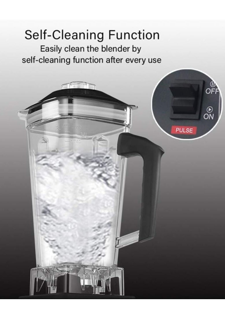 Smoothie Maker/Mixer, Countertop Blender Jug Blenders with BPA Free Glass Jar, Variable Speed and Timer Control for Juice Shakes and Smoothie,220V UK Plug