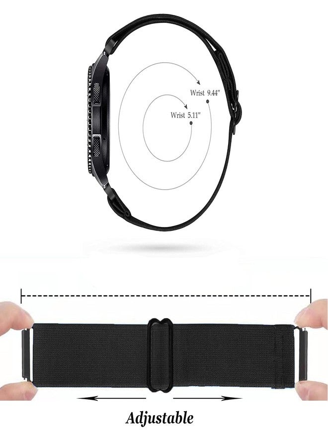ShuYo ShuyYo 20mm Soft Nylon Replacement Band Compatible with Samsung Galaxy Watch Active 2 44mm 40mm/Galaxy Watch 5 Pro 45mm/Galaxy Watch 5/Galaxy Watch 42mm/Galaxy Watch 4 Classic 42mm 46mm/Gear Sport - Image 4
