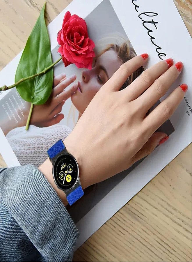 ShuYo ShuyYo 20mm Soft Nylon Replacement Band Compatible with Samsung Galaxy Watch Active 2 44mm 40mm/Galaxy Watch 5 Pro 45mm/Galaxy Watch 5/Galaxy Watch 42mm/Galaxy Watch 4 Classic 42mm 46mm/Gear Sport - Image 5
