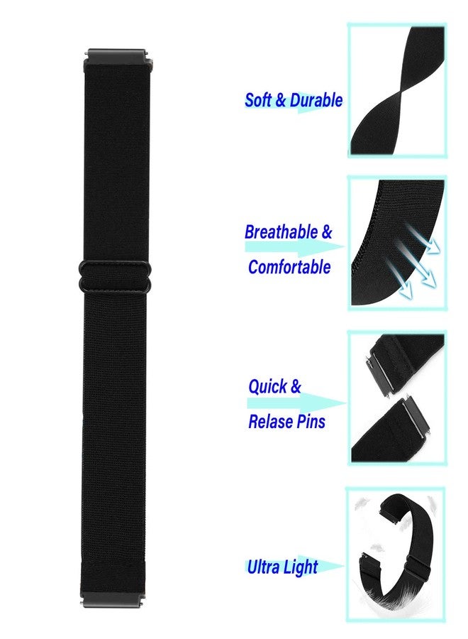 ShuYo ShuyYo 20mm Soft Nylon Replacement Band Compatible with Samsung Galaxy Watch Active 2 44mm 40mm/Galaxy Watch 5 Pro 45mm/Galaxy Watch 5/Galaxy Watch 42mm/Galaxy Watch 4 Classic 42mm 46mm/Gear Sport - Image 3