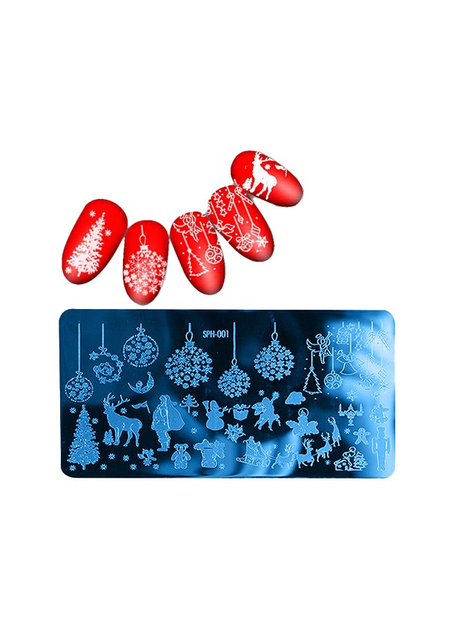 brunson - Nail Plates Nail Stamp Templates Metal Manicure Stencils Nail Art Stamping Image Plates for Nail Salon DIY Decoration MEDIUM NSP SPH001 - Image 1