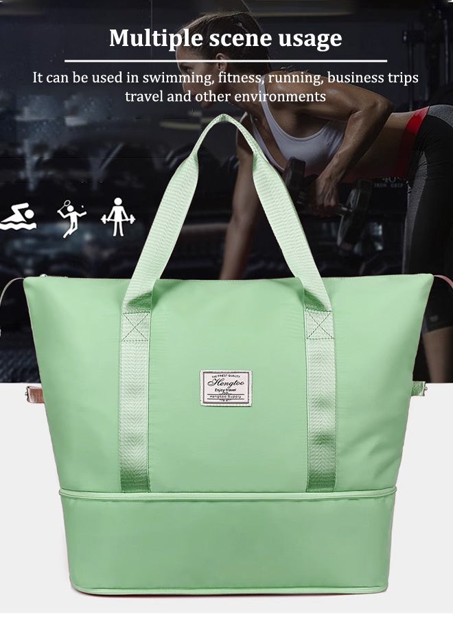 Fashion travel bag large capacity sports bag, portable luggage bag, travel handbag, dry and wet separation handbag  - Image 2