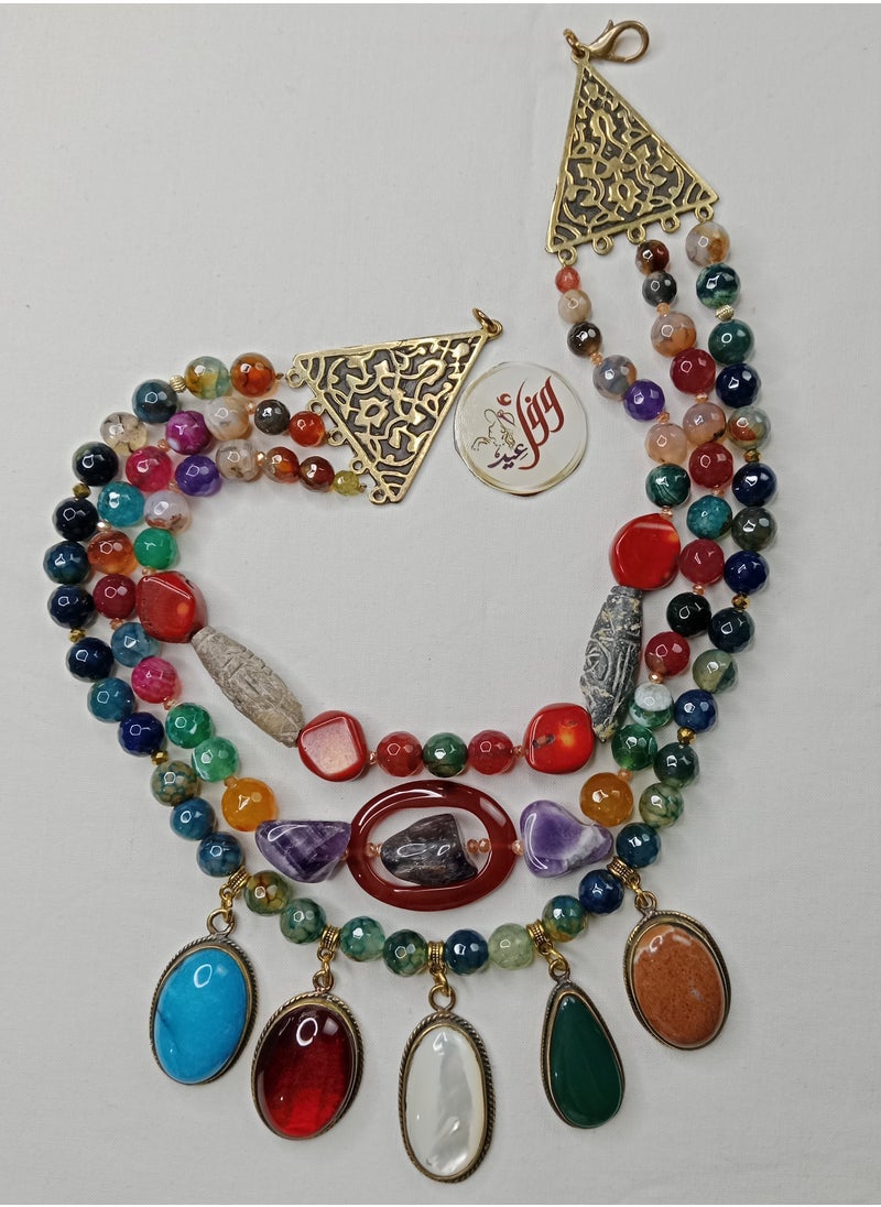 Wafaa Eid Gallary - Collet of precious stones - Image 1
