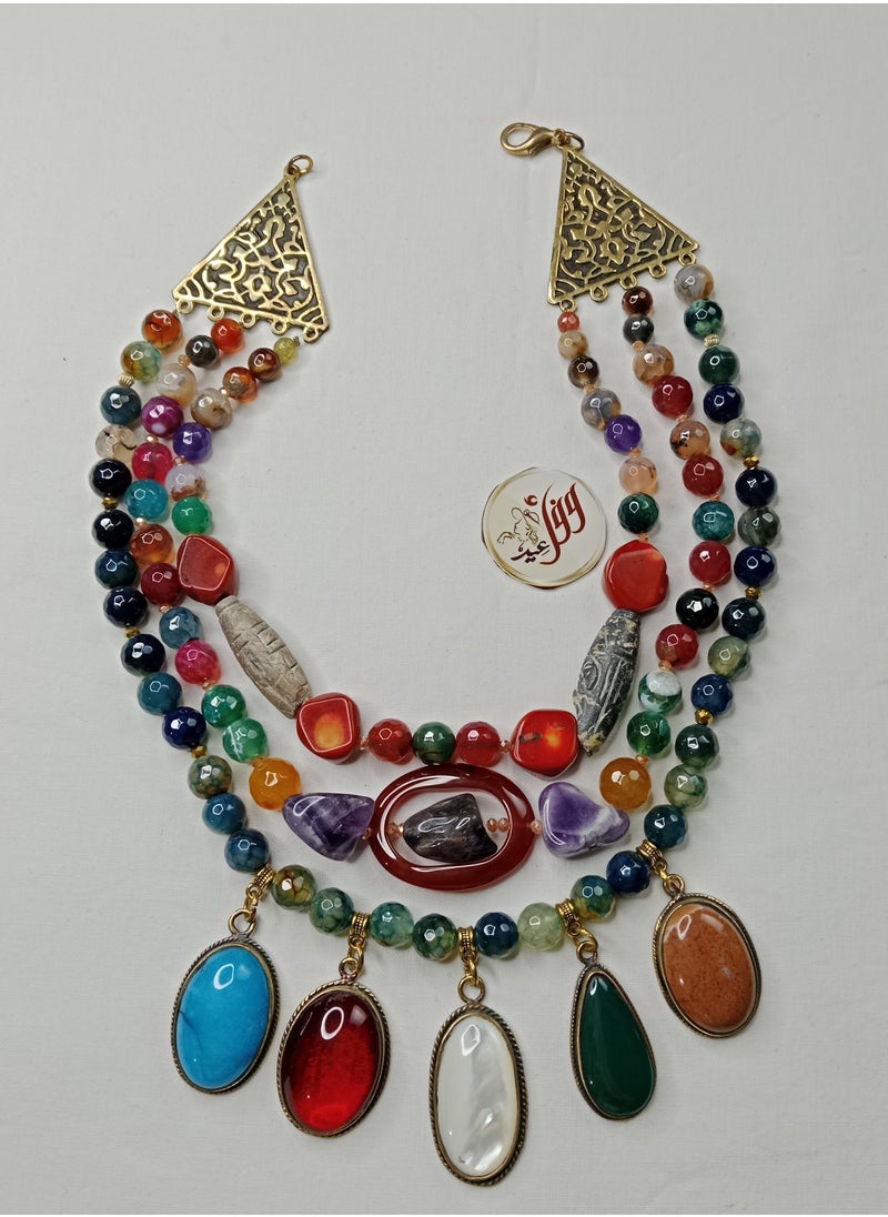 Wafaa Eid Gallary - Collet of precious stones - Image 1