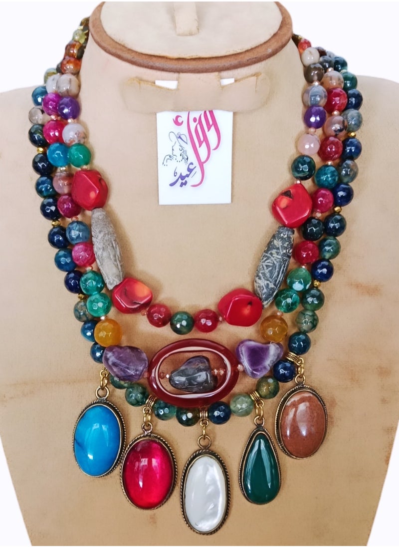 Wafaa Eid Gallary - Collet of precious stones - Image 1