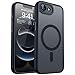 CANSHN Magnetic for iPhone 17e 16e Case Upgraded Full Camera Protection Compatible with Magsafe Translucent Matte Shockproof Protective Phone Case for iPhone 17e 16e Black - Image 2