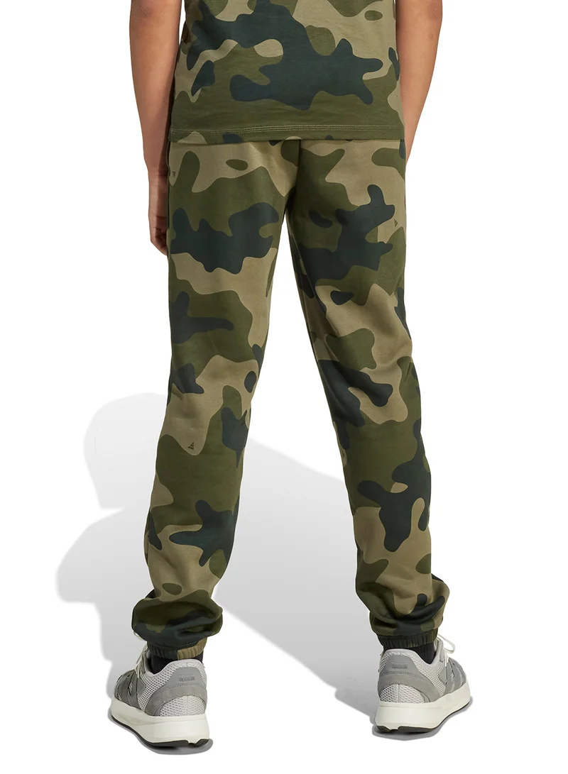 Adidas Youth Seasonal Essential Camo Fleece Pants