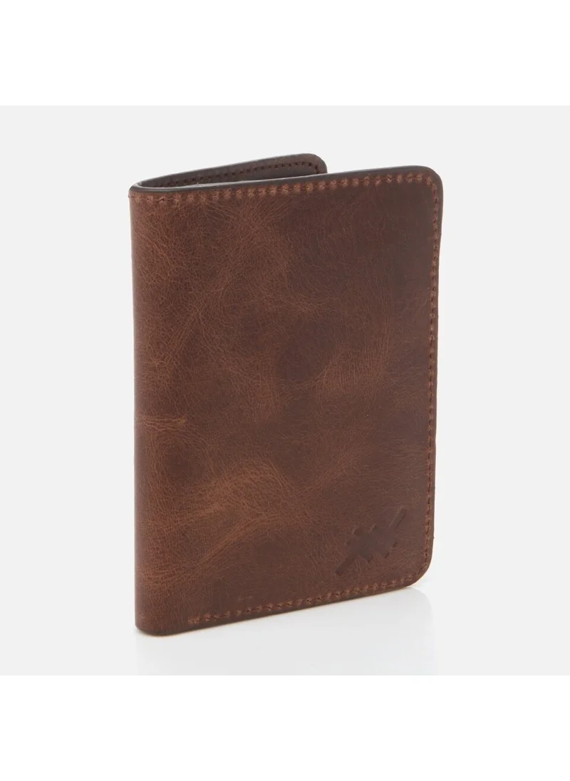 Hotiç Genuine Leather Brown Men's Wallet