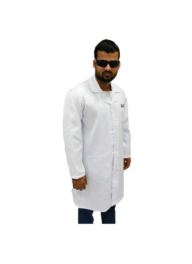 Armour Production Armour Production Labcoat for Multipurpose Use for Laboratory, Medical, and Industrial Use | Long Sleeves Lab Coat for Men & Women | White | Size-5XL  - Image 2
