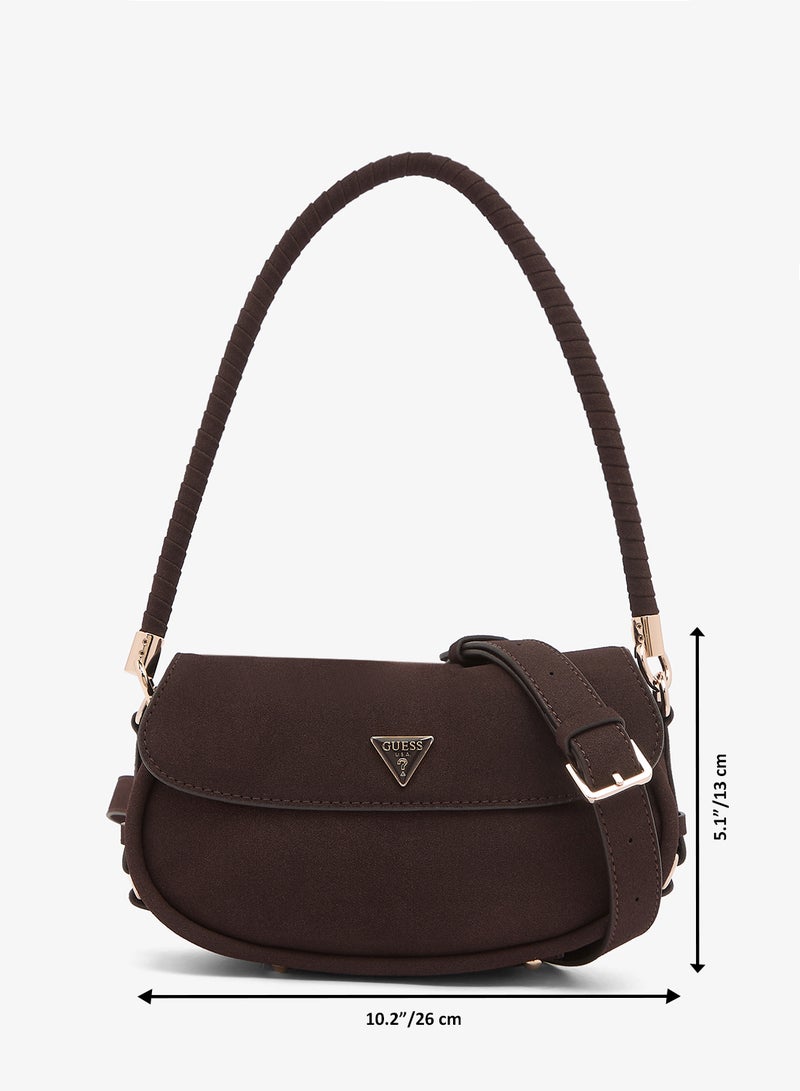 GUESS Danya Flap Over Shoulder Bag - Image 5