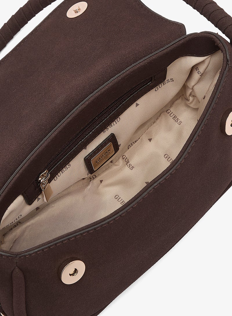 GUESS Danya Flap Over Shoulder Bag - Image 4