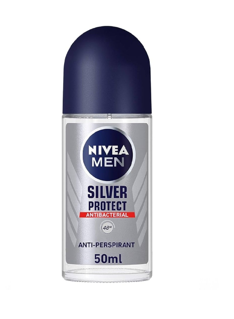 Nivea نيفيا للرجال سيلفر بروتيكت مضاد للكسر رول أون 50 مل