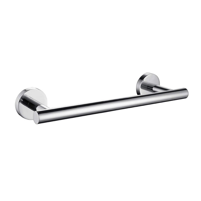 Nolimas Polished Chrome Bath Towel Bar Single Bars Towel Rack Rod Classic Wall Mounted Stainless Steel Bathroom Towel Bar Toilet Kitchen Towel Shelf Single Layer9inch
