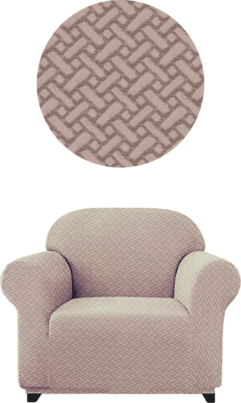 الجيار Wicker Pattern Lycra Fabric for Armchair, Sofa, Sofa Bed Cover, Flexible Armchair (Armchair)