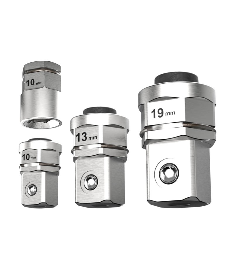 LABEAR - socket wrench adapters, Ratcheting Wrench to Square Drive Adapter Set - Image 1