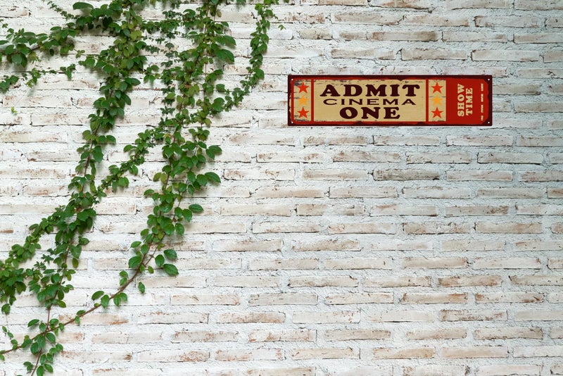 QIXFGUL Tin Sign Cinema Vibes at Home Admit One Movie Ticket Funny Sign Vintage Carnival Inspired Metal Sign for Your Home Movie Theater 16x4 in - Image 5