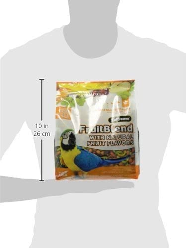 ZuPreem FruitBlend Bird Pellets, Daily Bird Food for Amazon, Cockatoo, Macaw, Core Nutrition for Large Birds, Made in USA, Pellets for Large Birds, Macaw Food (L, 3.5 lbs) - Image 3
