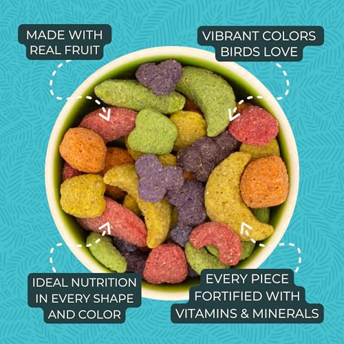 ZuPreem FruitBlend Bird Pellets, Daily Bird Food for Amazon, Cockatoo, Macaw, Core Nutrition for Large Birds, Made in USA, Pellets for Large Birds, Macaw Food (L, 3.5 lbs) - Image 4