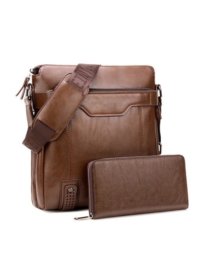 JOLLY 2 Pack Business Bag Set Large Capacity Wear-resistant and Waterproof Shoulder Bag for Men  - Image 1