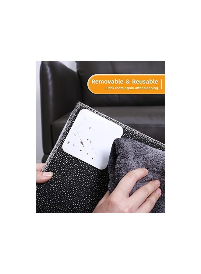 The Bros 12 PCS Gripper for Rug for Hardwood Floors, Double Sided Reusable Under Rug Carpet Tape Stickers, Rug Anti Slip Grips for Area Rugs, Non Slip Rug Pads - Image 4