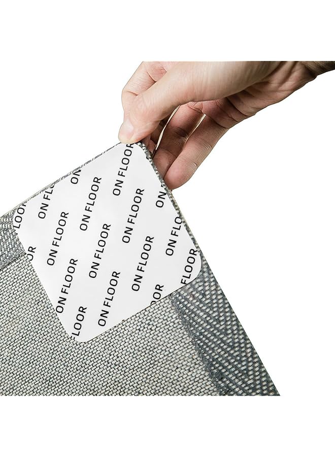 The Bros 12 PCS Gripper for Rug for Hardwood Floors, Double Sided Reusable Under Rug Carpet Tape Stickers, Rug Anti Slip Grips for Area Rugs, Non Slip Rug Pads - Image 1