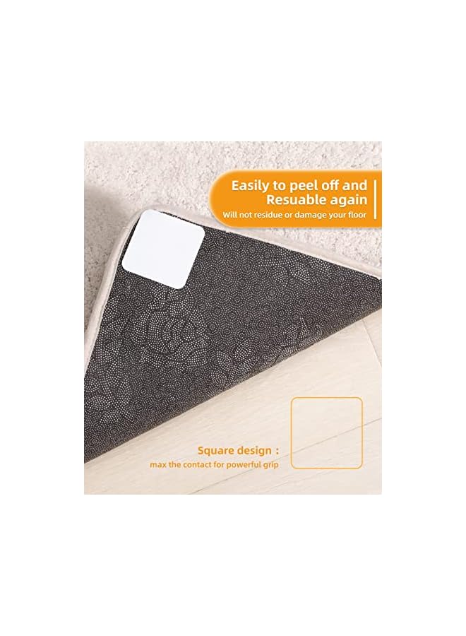 The Bros 12 PCS Gripper for Rug for Hardwood Floors, Double Sided Reusable Under Rug Carpet Tape Stickers, Rug Anti Slip Grips for Area Rugs, Non Slip Rug Pads - Image 5
