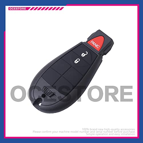 OCESTORE GQ4-53T Car Key Fob Keyless Control Entry Remote 3 Button Vehicles Replacement Compatible with Cherokee 2014-2020 68105081 - Image 4