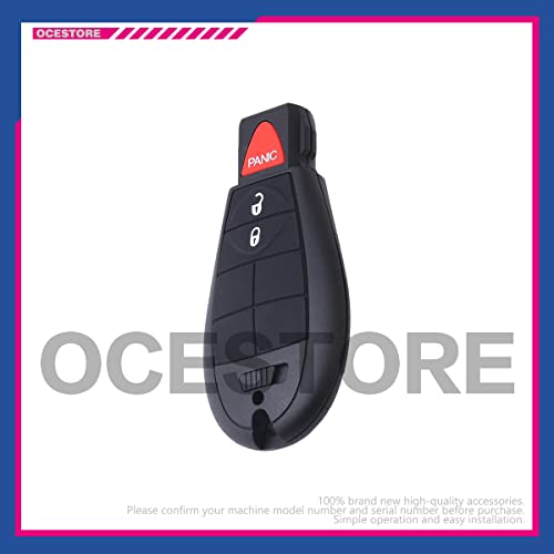 OCESTORE GQ4-53T Car Key Fob Keyless Control Entry Remote 3 Button Vehicles Replacement Compatible with Cherokee 2014-2020 68105081 - Image 3