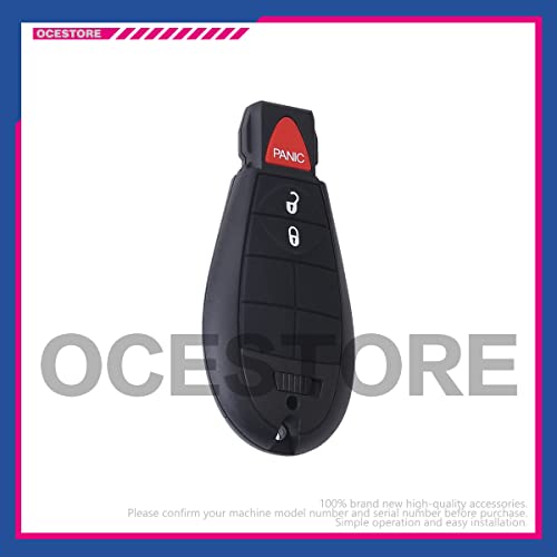 OCESTORE GQ4-53T Car Key Fob Keyless Control Entry Remote 3 Button Vehicles Replacement Compatible with Cherokee 2014-2020 68105081 - Image 2