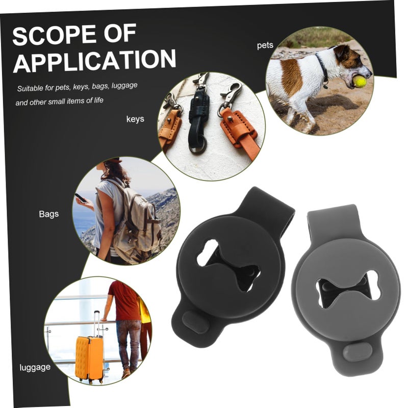 2pcs Protective Case Cover Dog Bone Pattern Odorless Scratch Resistant Portable Tracer - Image 5