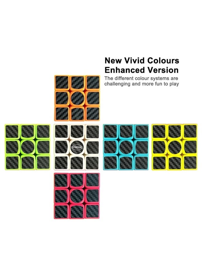 CFMOUR Original Speed Cube 3x3x3,Fast Magic Cube for Kids,Smooth Carbon Fiber Cubes,Puzzle Toys - Image 4