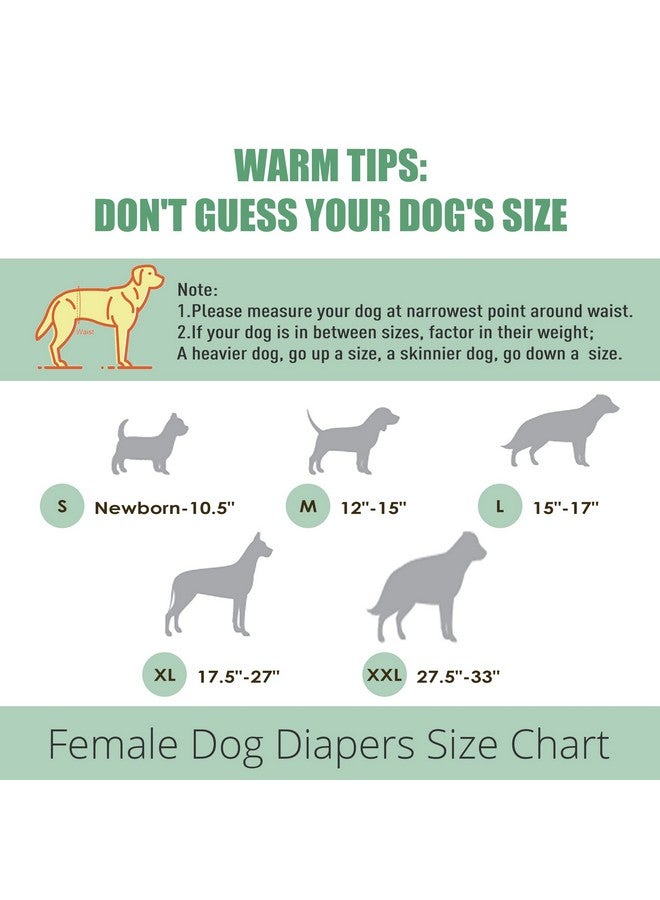 ويجريكو حفاضات الكلاب النسائية القابلة للغسل من ويجريكو (عبوة من 3 قطع)، حفاضات الكلاب عالية الامتصاص للكلاب الإناث، حفاضات الكلاب الإناث للكلاب في فترة الشبق، الدورة الشهرية، سلس البول (الحمار الوحشي، الزرافة، البقع، الصغيرة) - Image 3