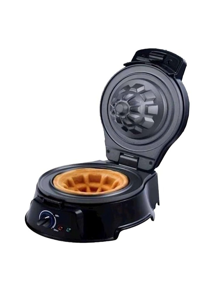 Home Master HM-313 Conical Waffle Maker – 750W, Non-Stick Surfaces with Temperature Control - Image 3