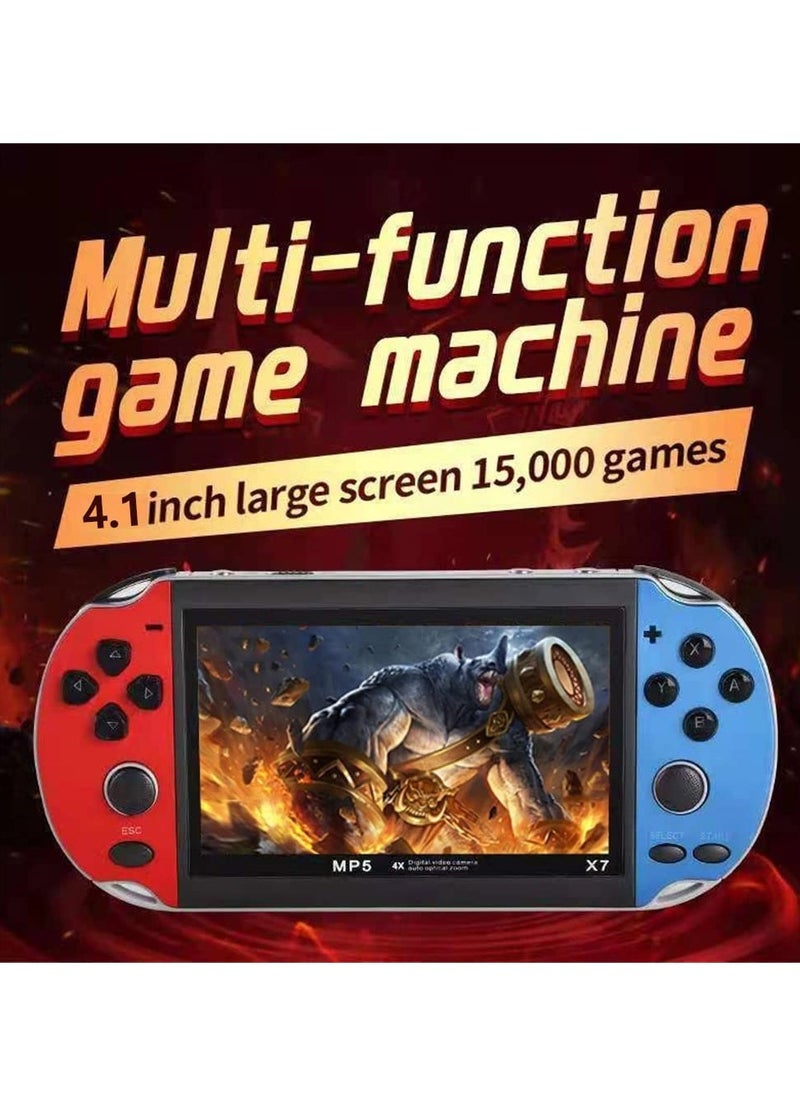 Excefore - Handheld Game Console, Retro Game Console Built-in 10000+ Classic Games, 4.1-inch TFT LCD Screen, 10 Emulators, MP3/MP4/Ebook - TV OUT - Portable Game Player - Image 1