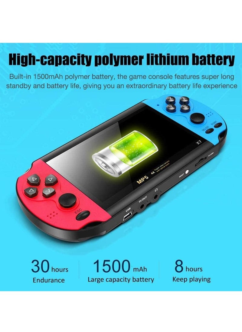 Excefore - Handheld Game Console, Retro Game Console Built-in 10000+ Classic Games, 4.1-inch TFT LCD Screen, 10 Emulators, MP3/MP4/Ebook - TV OUT - Portable Game Player - Image 1