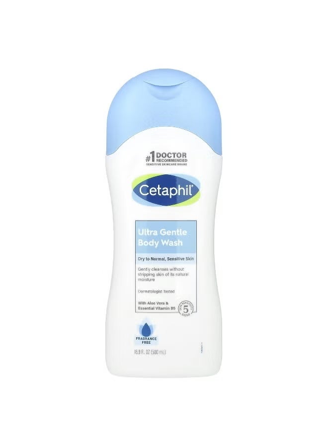 Cetaphil Ultra Gentle Body Wash - Fragrance 16.9 oz - Image 1