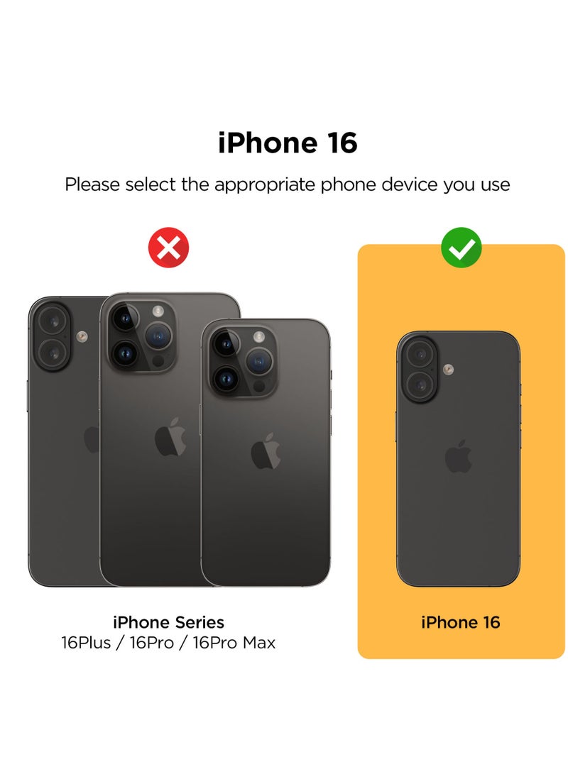 VRS Design D-Wallet Origin iPhone 16 Case Cover Wallet with Semi Automatic Credit Card Holder Slot [3 Cards] & Camera Lens Protector Kickstand - Black  - Image 2