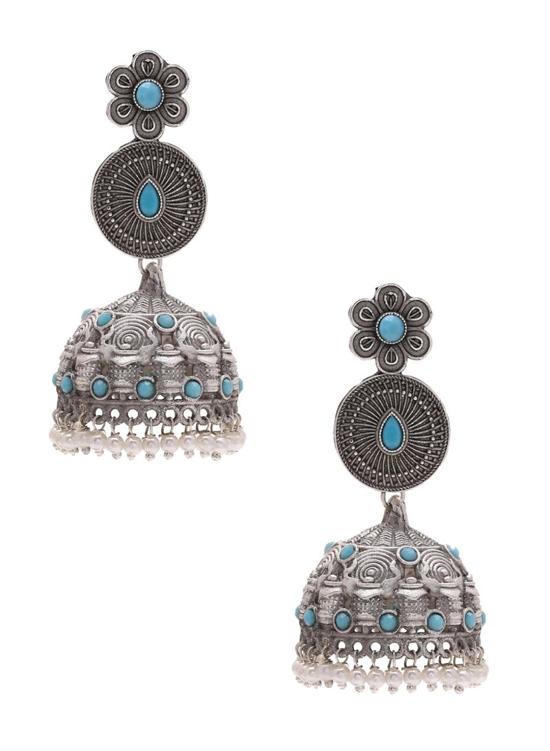برياسي جومكاس مزخرفة بزهرة مؤكسدة - Image 3