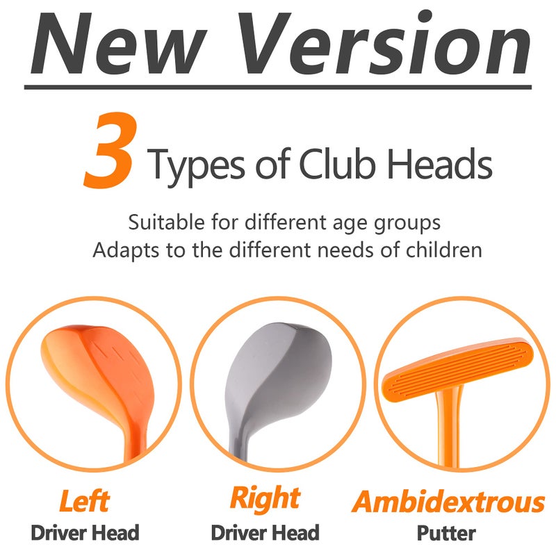 iPlay, iLearn iPlay iLearn Kids Golf Toys Set WLeft  Right Club Head Boys Outdoor Sport Toy Age 35 Toddler Indoor Golf Ball Game Child Exercise Active Yard Play Birthday Gift 4 6 7 8 Year Olds Toddler Girl - Image 3
