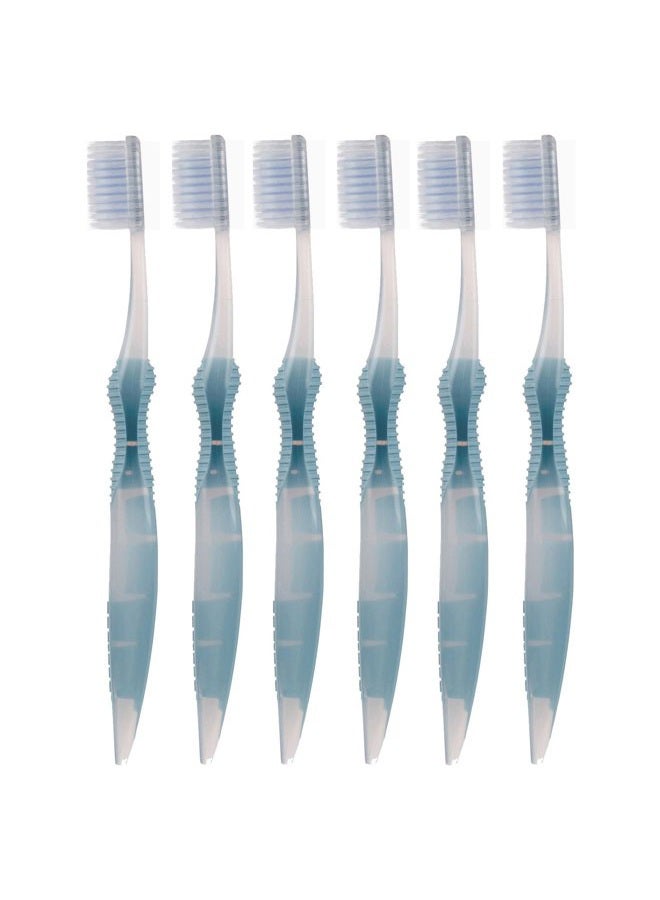 Pink Rhyme Sofresh Flossing Toothbrush - Adult Size | Your Choice of Color | (6, Blue)