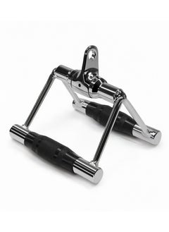 Generic PUMP-KING Double D Row Handle Cable Attachment V Bar Cable Attachment with Non Slip Handle, Lat Pull Down Attachment for Weight Workout Home Gym Revolving Non Slip Handlebar for Biceps  - Image 1