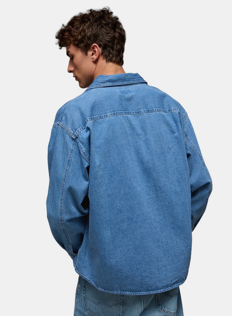 American Eagle AE Denim Workshirt - Image 4
