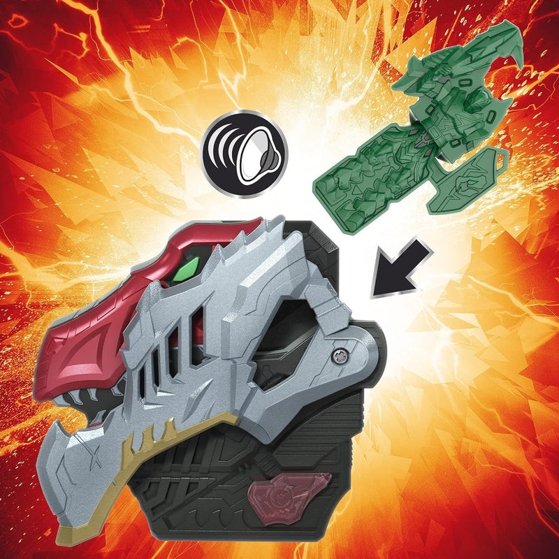 Power Rangers Dino Fury Pink Ankylo Hammer and Green Tiger Claw Zord Toys for Kids Ages 4 and Up Zord Link Mix-and-Match Custom Build System - Image 5