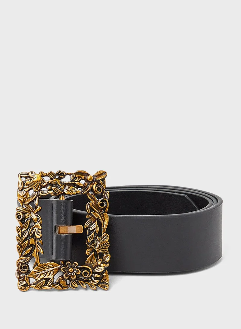 Styli Floral Vintage Buckle Belt