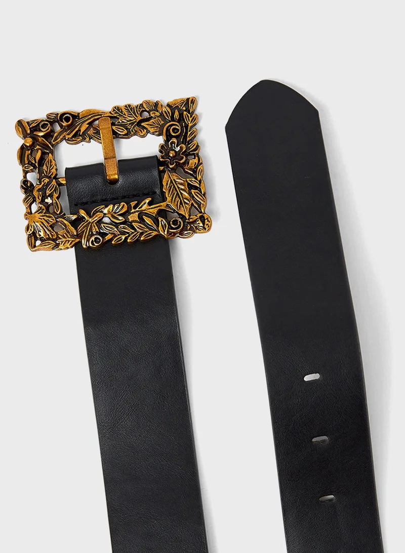 Styli Floral Vintage Buckle Belt