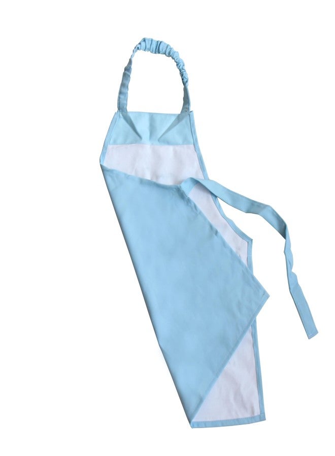Kiddison Waterproof Apron and Silicone Working Mat Set (Sky Blue) Montessori Practical Life Material - Image 2