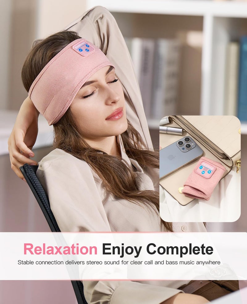 Perytong Sleep Headphones - Bluetooth Headband Wireless Sleeping Headband with Earphones Music Band Unique Gifts for Men Women - Image 5