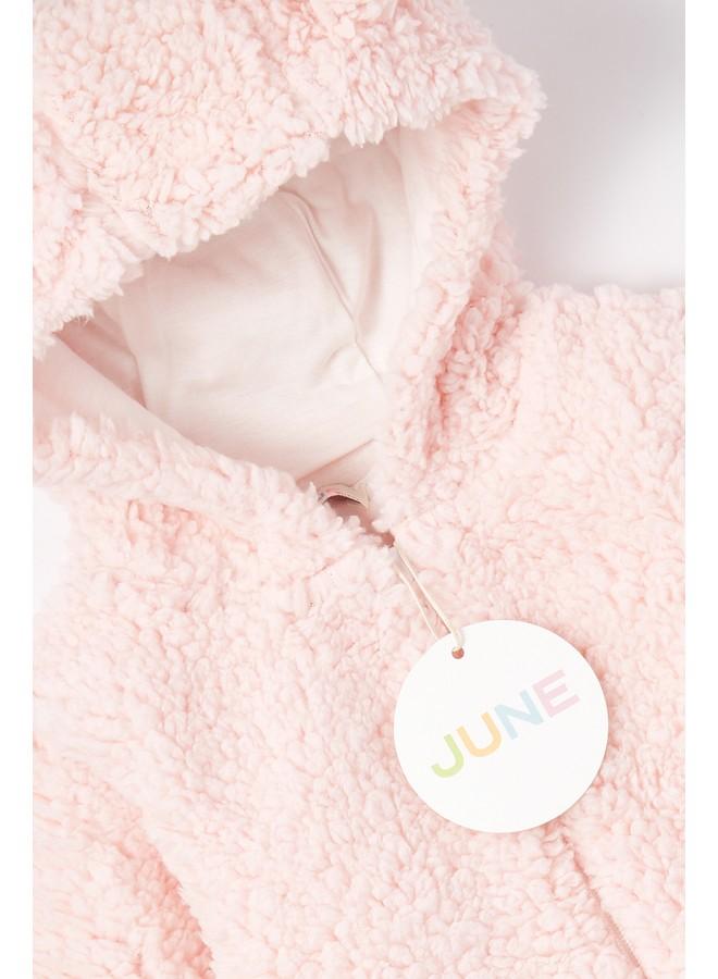June Baby Plush Coat Pink - Image 4